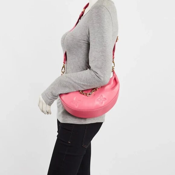 Louis Vuitton Pink Monogram Leather Bubblegram Over The Moon Bag - Picture 2 of 11